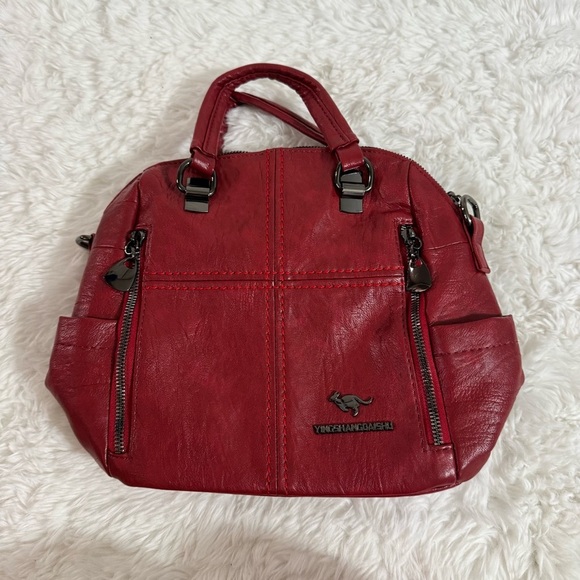 Red Multifunction Shoulder Bag - Picture 2 of 9